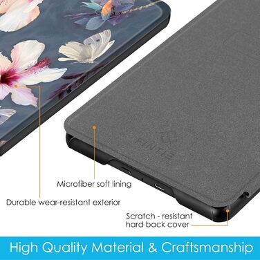 Водонепроникний чохол Fintie для Kindle Paperwhite 10 (2018) з авто-ввімкненням/вимкненням, модель PQ94WIF, з малюнком 'Цвітучий гібіскус'