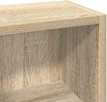 vidaXL CD-стелаж для 160 дисків, настінний, дуб Сонома, 2 шт., 21x16x93,5 см, МДФ, для офісу та дому