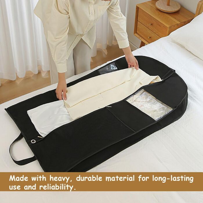 Мішок для одягу URMI, міцний, 2 шт., 60x110 см, з 3 кишенями для сорочок, пальто, курток, суконь – для подорожей