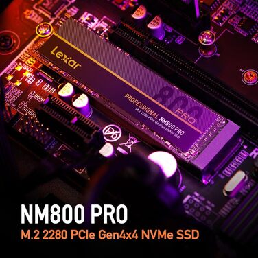 Lexar SSD Professional NM800 Pro 1TB M.2 2280 PCIe Gen4 NVMe - Швидкий диск для професіоналів