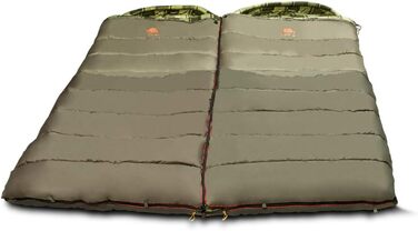 Спальний мішок Alexika Canada Plus – теплий, зручний, прямокутний, цілорічний для дорослих та сімей. Підходить для кемпінгу та відпочинку на природі за низьких температур (до -6°C). Розмір 230x100 см, з компресійним мішком.