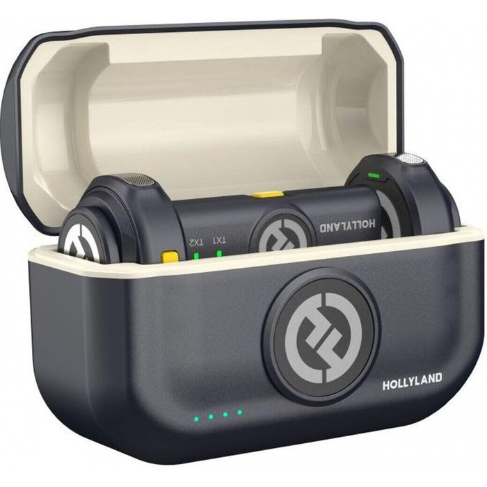 Hollyland Lark M2 Бездротовий петличний мікрофон для iPhone 17/16/15 & Android, 300м радіус дії, Hi-Fi звук, 30 год. роботи, USB-C