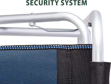 Крісло розкладне Brunner Regista Captain Azzurro/Nero (Чорний/Синій) - комфортне для кемпінгу та відпочинку