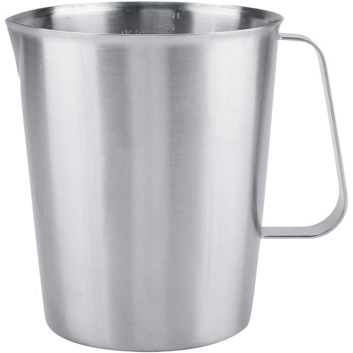2000 ml Stainless Steel Measuring Cup, Measuring Pitcher with Handle for Latte Art Espresso Machines