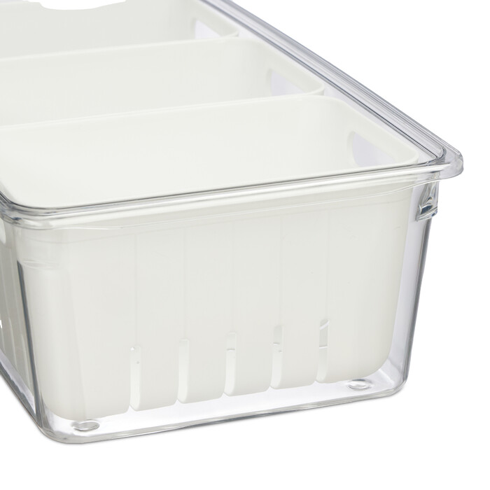 Relaxdays Refrigerator Organizer 2-Piece Set