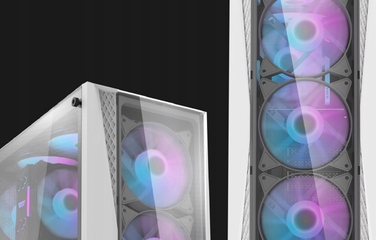 Корпус для ПК darkFlash DK352 Plus, білий, Tower, 4 aRGB вентилятори