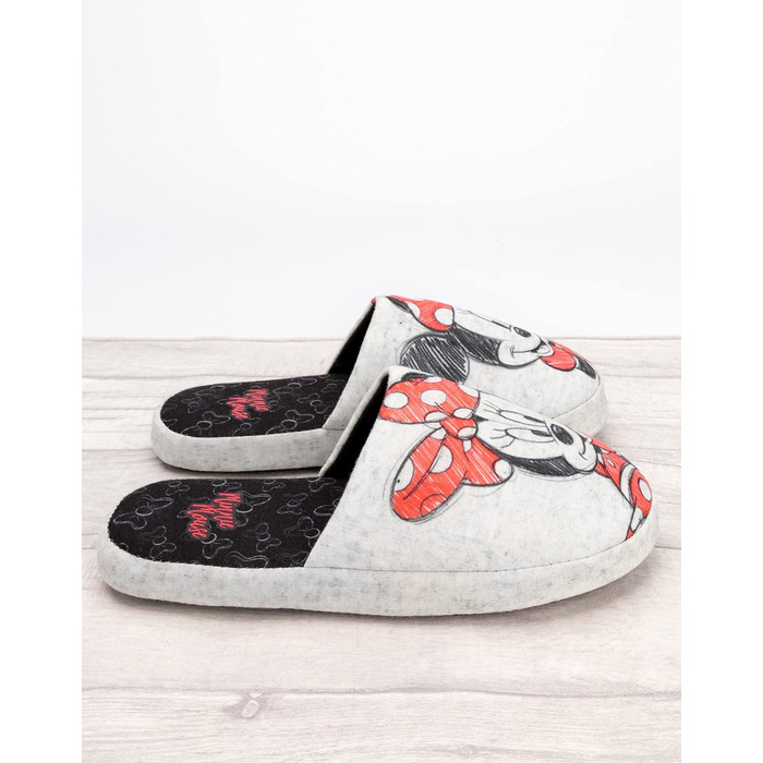 Домашні тапочки Disney Minnie Mouse для жінок, сірі, розмір 38/39 EU
