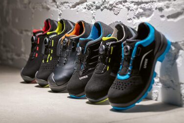 Чоботи робочі Uvex 1 X-Tended Support S3 SRC ESD - червоно-чорні (51 EU)