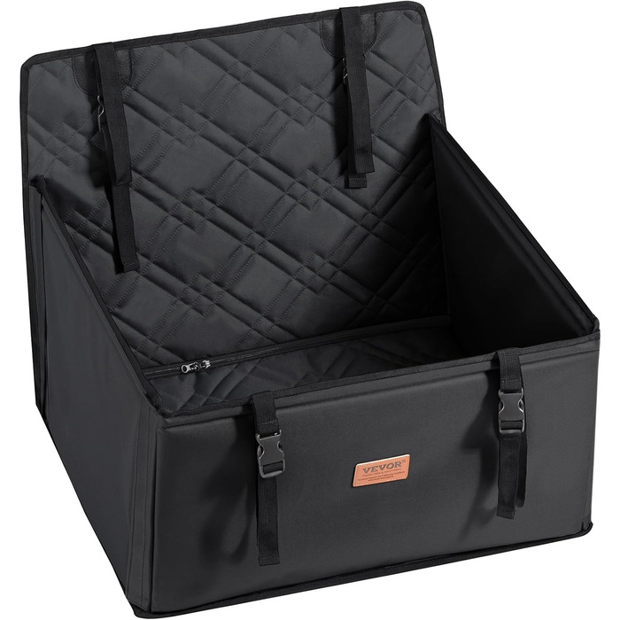 Автокрісло для собак VEVOR: водонепроникне, з підставкою, з лебідкою, чорне, до 22 кг