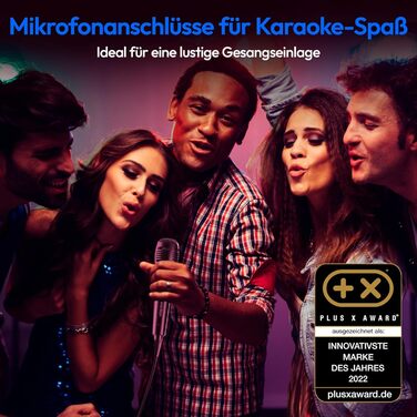 MEDION PE-1 Pure Partybox: портативна Bluetooth-колонка з мікрофоном, світлові ефекти, караоке, AUX, USB, радіо (2 x 220 Вт)