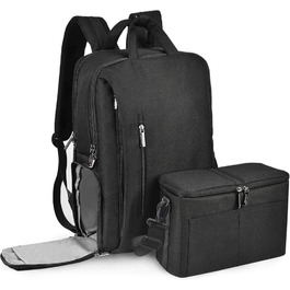 CADeN Рюкзак для фотокамери, водонепроникний, захист від крадіжок, відділення для ноутбука 15.6'', USB-порт, для DSLR Canon Nikon Sony