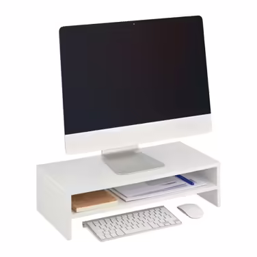 Relaxdays Monitor Stand with Extra Shelf