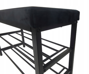 Оббита лава AGTRADE, 79 x 50 x 32 см, чорна