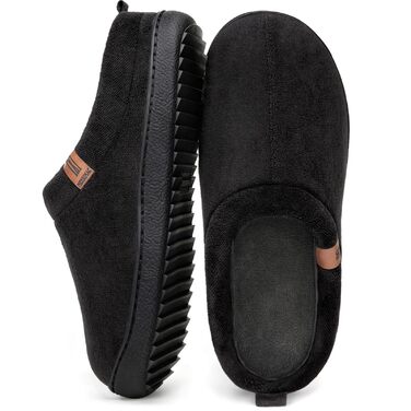 Чоловічі домашні тапочки MERRIMAC з піною Memory, зручні, неслизькі, чорні (43/44 EU)