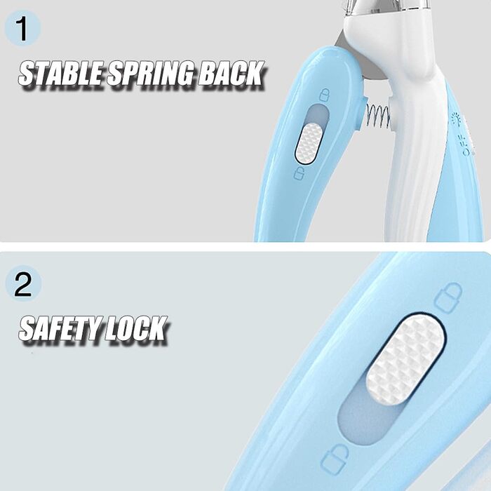 Ножиці для стрижки кігтів котів та собак з LED-підсвічуванням, безпечні ножиці для догляду за кігтями тварин