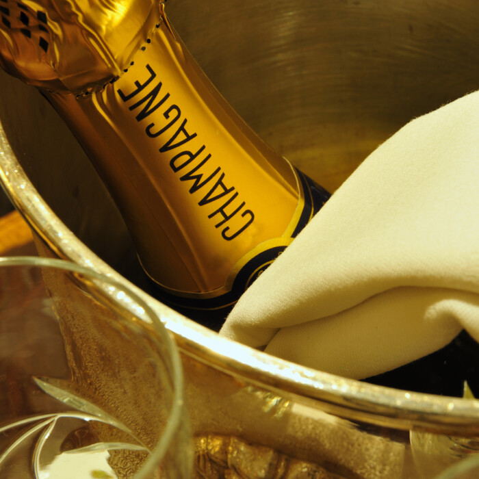 Relaxdays Champagne Cooler Bowl Stainless Steel