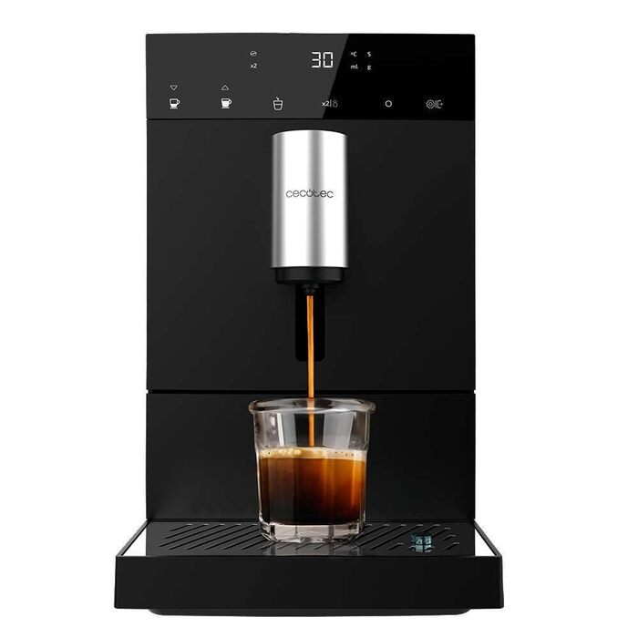 Кавомашина автоматична Cecotec Cremmaet Compact 19 бар, з вбудованою кавомолкою та термоблоком, резервуар для зерен 150г, резервуар для води 1.1л
