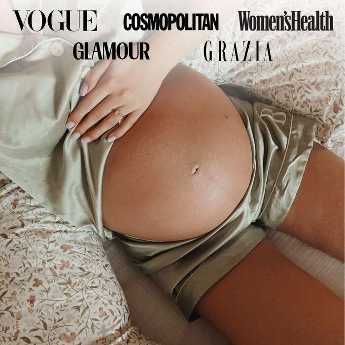 Подушка для вагітних BellaMoon 3-в-1 – підтримка всього тіла, C-подібна форма, для сну, годування та як ліжко для дитини, знімний бавовняний чохол (Waterleaves)