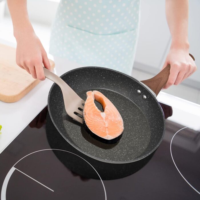 Набір сковорідок для індукції Joeji's Kitchen, 3 шт, антипригарні, набір сковорід для індукційних плит