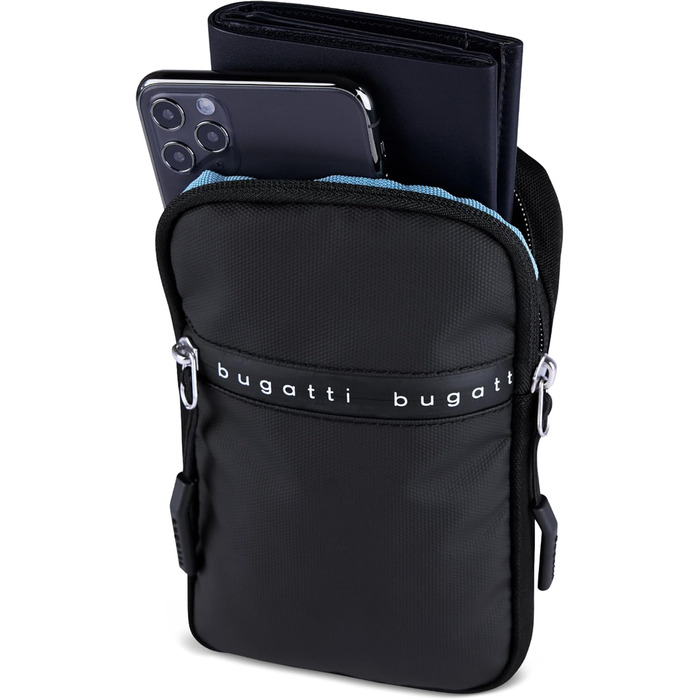 Сумка Bugatti Blanc Delight Mini Crossbody чорного кольору - унісекс, на плече, міні