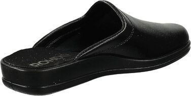 Чоловічі тапочки Rohde Lekeberg, 42 EU, чорні - комфортні домашні капці для дому та саду