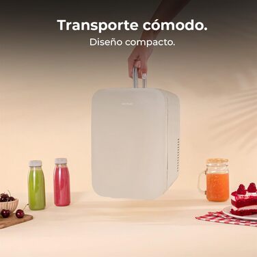 Міні-холодильник Cecotec Bolero MiniColing, 6 л, Bahamas, Бежевий, 12-220V, для авто та кемпінгу, з регулюванням температури