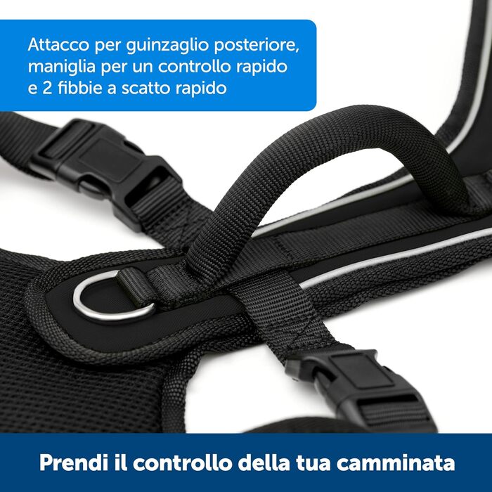 Шлейка для собак PetSafe EasySport, повністю з м'якою підкладкою, еластичний комір, розмір S (M, червоний), 9-16,5 кг