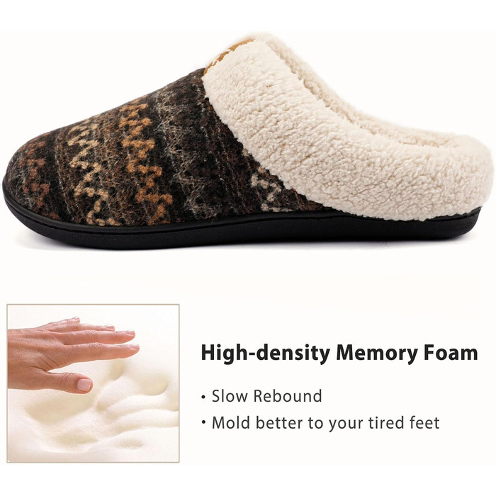 Жіночі теплі домашні капці ULTRAIDEAS з плюшу та піною з пам'яттю (Memory Foam), сірі, розмір 39.5 EU
