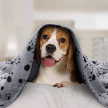 М'яка флісова підстилка для собак та котів Nobleza, 120 x 100 см, сіра