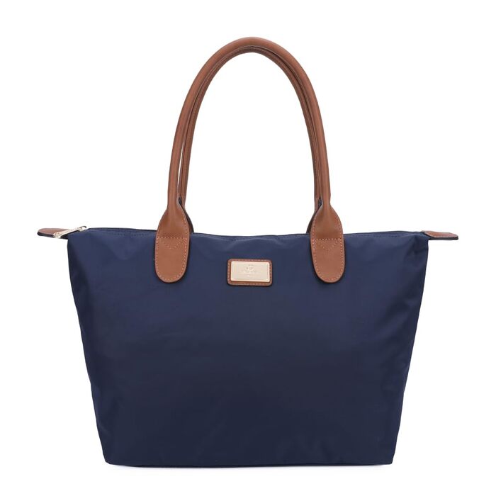 Сумка жіноча Gallantry Paris Shopper D.blauw - шкіряний вигляд, сумка через плече