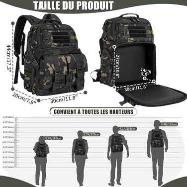 Рюкзак для камери OUUTMEE з відділенням для ноутбука 15.6 дюймів - водонепроникний рюкзак для фотокамери, міцний рюкзак для DSLR/SLR, сумісний з Canon, Nikon, DJI дронами | Знімний м'який вкладиш |