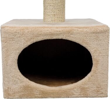 TRIXIE Cat Tree Badalona 109 cm in beige – multi-level cat tree with cozy resting areas and robust scratching surfaces, comfortable & stable – 43451
