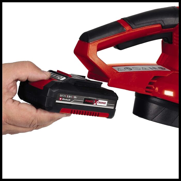 Einhell Cordless Universal Blower GC-CL 18/1 Li E-Solo Power X-Change (18 V, Li-Ion, Airflow 210 km/h, 2-piece pipe, electronic speed control, without battery and charger)