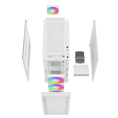 Корпус Deepcool CH560 Midi Tower, білий