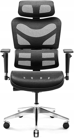 Ергономічне крісло Diablo Chairs V-Basic, тканина, чорне