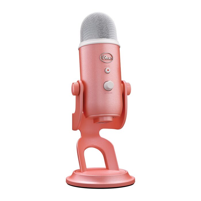 Мікрофон Logitech G Blue Yeti USB для стрімінгу, подкастів та запису (білий) - Преміум якість, Blue VO!CE