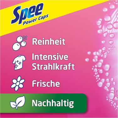 Капсули для прання кольорових речей Spee Power Caps Color, аромат Fresh, 120 шт.