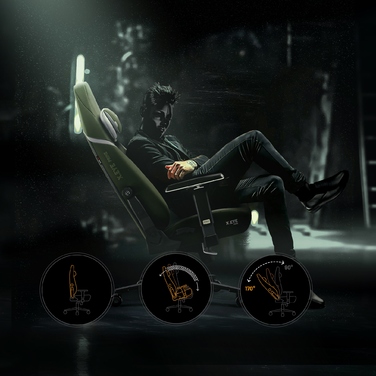 Ігрове крісло Diablo Chairs X.EYE PRIME, тканина