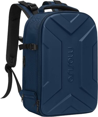 MOSISO Рюкзак для камери, фототехніки, з водонепроникним покриттям, сумісний з Canon/Nikon/Sony, блакитно-зелений (сталевий блакитний, L)