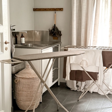 Прасувальна дошка металева Rorets, стільниця 108 см x 32 см, NEXT Pearl beige