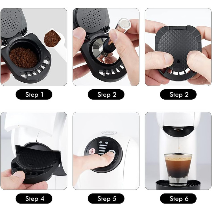 Адаптер для кавових капсул Dolce Gusto, багаторазовий адаптер для еспресо-капсул, сумісний з Genio S та Piccolo XS