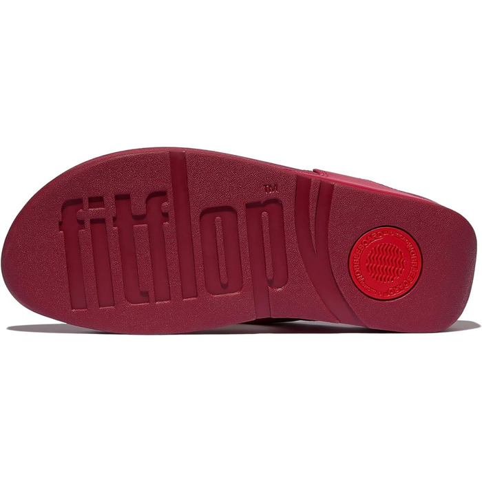 Сандалі жіночі Fitflop Lulu з шкіри, червоно-ягідного кольору, розмір 38 EU