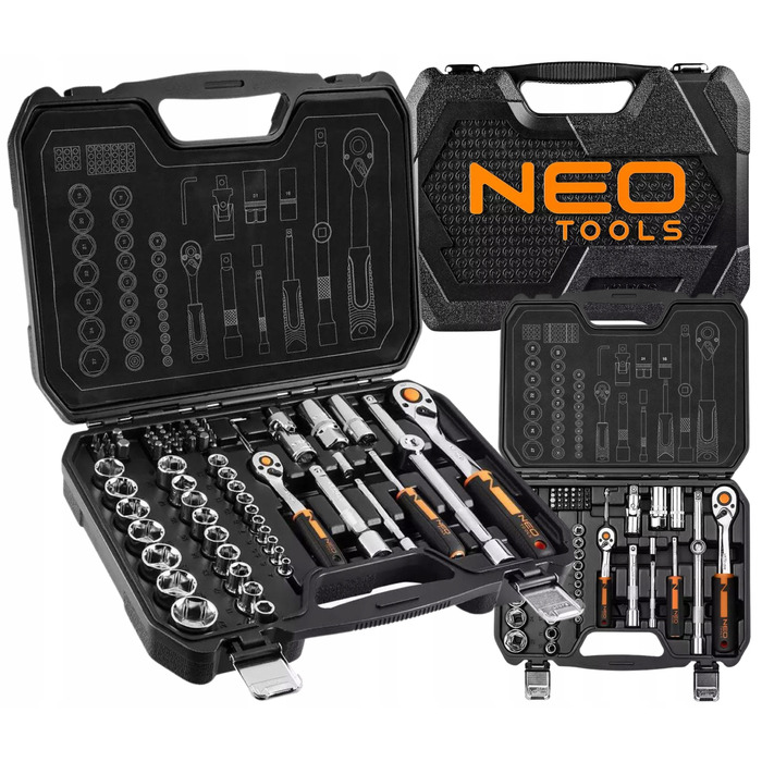 Набір інструментів NEO TOOLS: торцеві головки 1/2