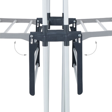 Relaxdays Clothes Rail Tower with Wheels