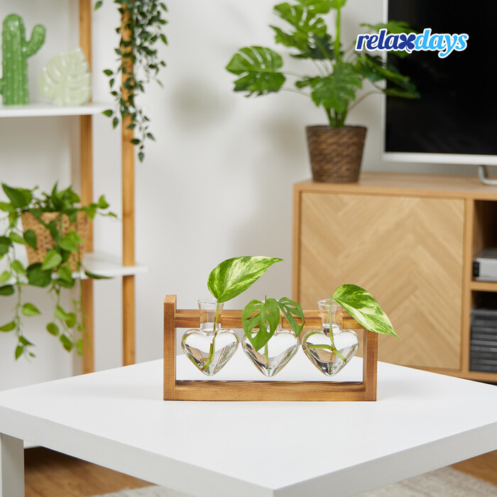 Relaxdays Reagent Tube Vase with Stand