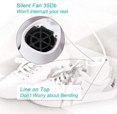 Ozon Shoe Dryer Electric Boot Dryer Shoe Warmer Boot Warmer - Ozone Deodorizer with Timer Function | No Noise | Strong Wire | EU Plug (Pm10(dry with fan))
