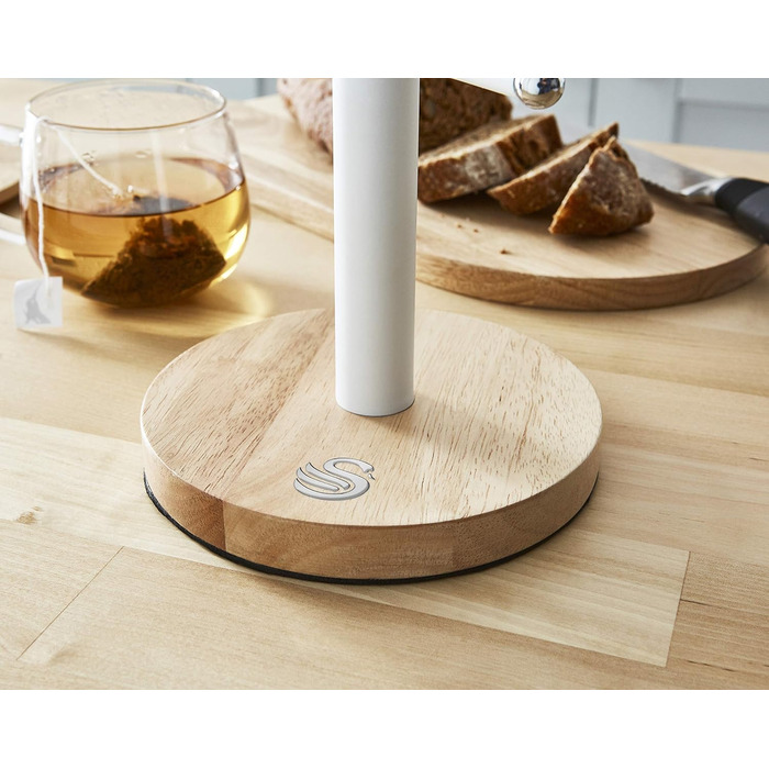 Swan Nordic Cup Holder, Carbon Steel, White, H38 x W15 x D15cm
