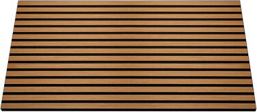 Акустичні стінові панелі HORI з ефектом дерева, звукопоглинаюча облицювання для шумоізоляції та декору стін, 120x60x2,1 см, колір 3D Тик