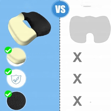 Подушка на сидіння автомобіля з ефектом пам'яті (Memory Foam) для водія