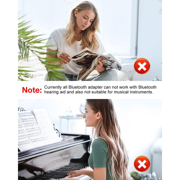 BlitzMax Bluetooth 5.2 Передавач/Приймач Bluetooth, 2-в-1 Аудіо Адаптер, Mini 3.5mm, Портативний, Dual Link для ПК, TV, Авто, Авіації та Динаміків